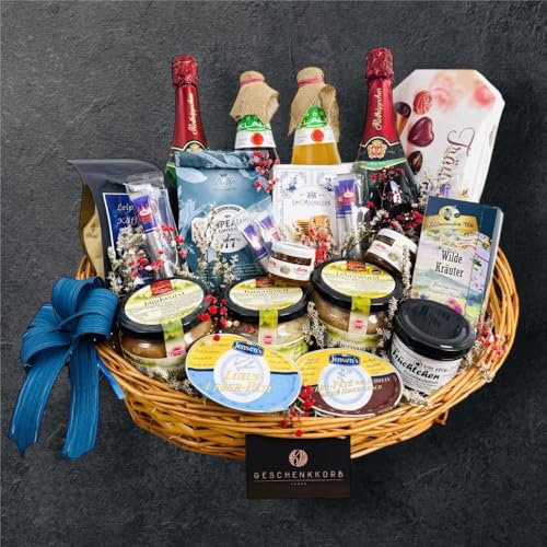 Großer Jubiläumskorb | Feine Delikatessen zum Feiern | Präsentkorb für besondere Anlässe