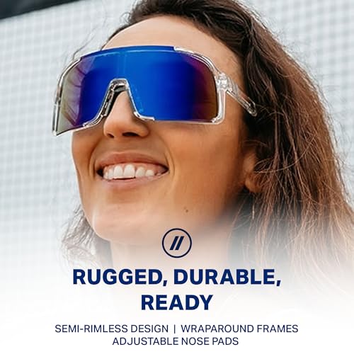 Image of Blenders Eyewear Expose - Polarized Sunglasses - Lightweight High-Performance Frame, Adjustable Nose Pads - 100% UV Protection - For Men & Women - Wave Dover