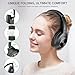 Qaekie Active Noise Cancelling Headphones - Upgraded Deep Bass Wireless Over Ear Bluetooth Headphones, 80H Playtime Noise Canceling Headphones, Comfort fit, Crystal Clear Calls for Travel/Home/Office