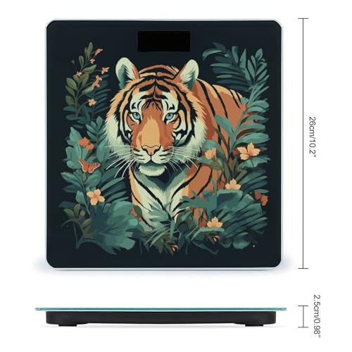 Báscula digital de baño de vidrio templado JTREHY miniatura 2