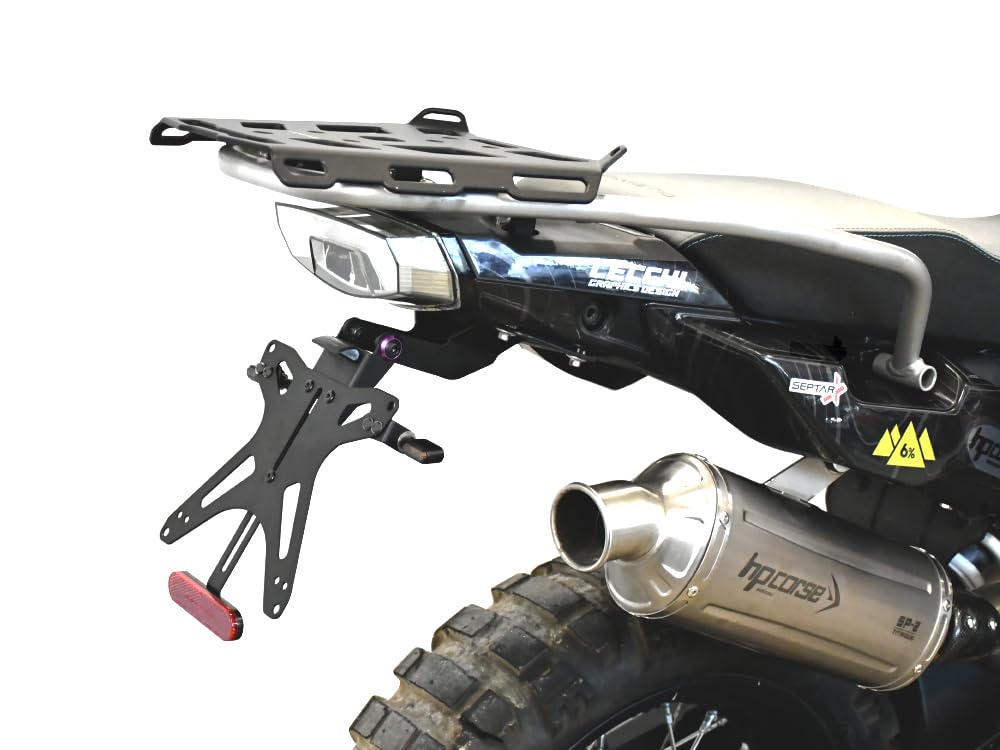 PORTATARGA SPORTIVO REGOLABILE compatibile con CF MOTO 800 MT-X 2025-2026 per frecce originali | SEPTAR