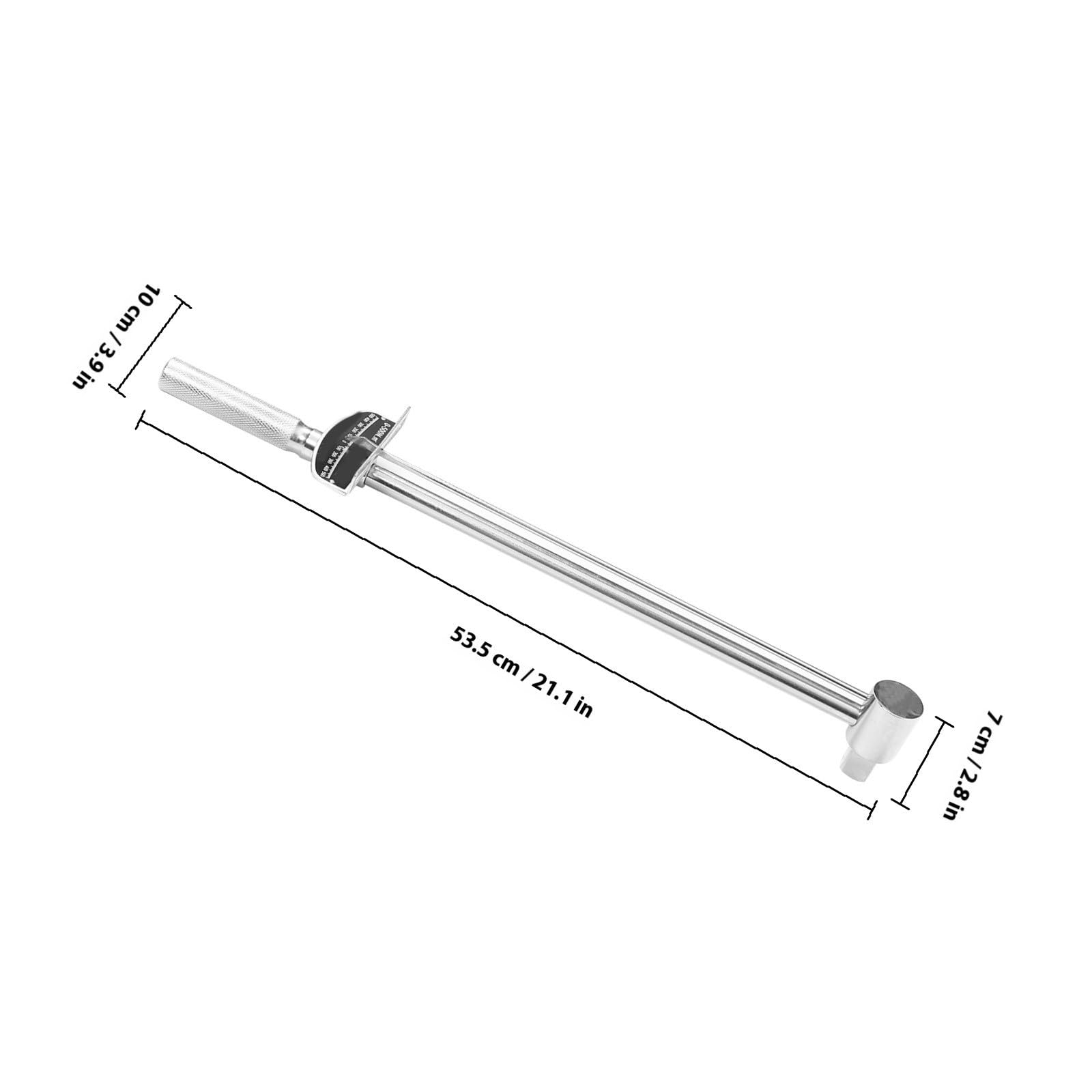 BESPORTBLE Zeigerdrehmomentschlüssel aus Metall mit 0-500n, 3/4 19mm