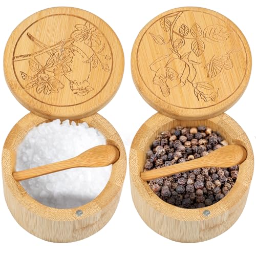 Boite Pique Nique Lot De 4 Salières Et Poivrières Miniatures - Couvercles étanches - Parfait Camping Et Pique-nique - Plastique Transparent Shakers épices Camping