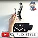 FLEXISTYLE Reloj de Pared para café, diseño Moderno, Color Negro