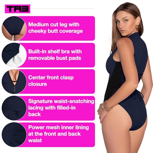 Image of TA3 Sleeveless Surfy Swimsuit for Women - Sculpting & Tummy Control Swimsuits for Women - Patented Construction