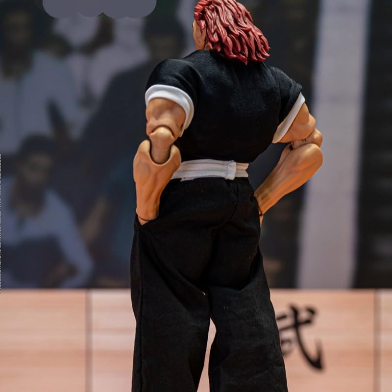REOZIGN Hanma Yujiro Action figure in PVC fatte a mano, muscoli da combattimento mobili, 18 cm/7,1 pollici, souvenir da collezione