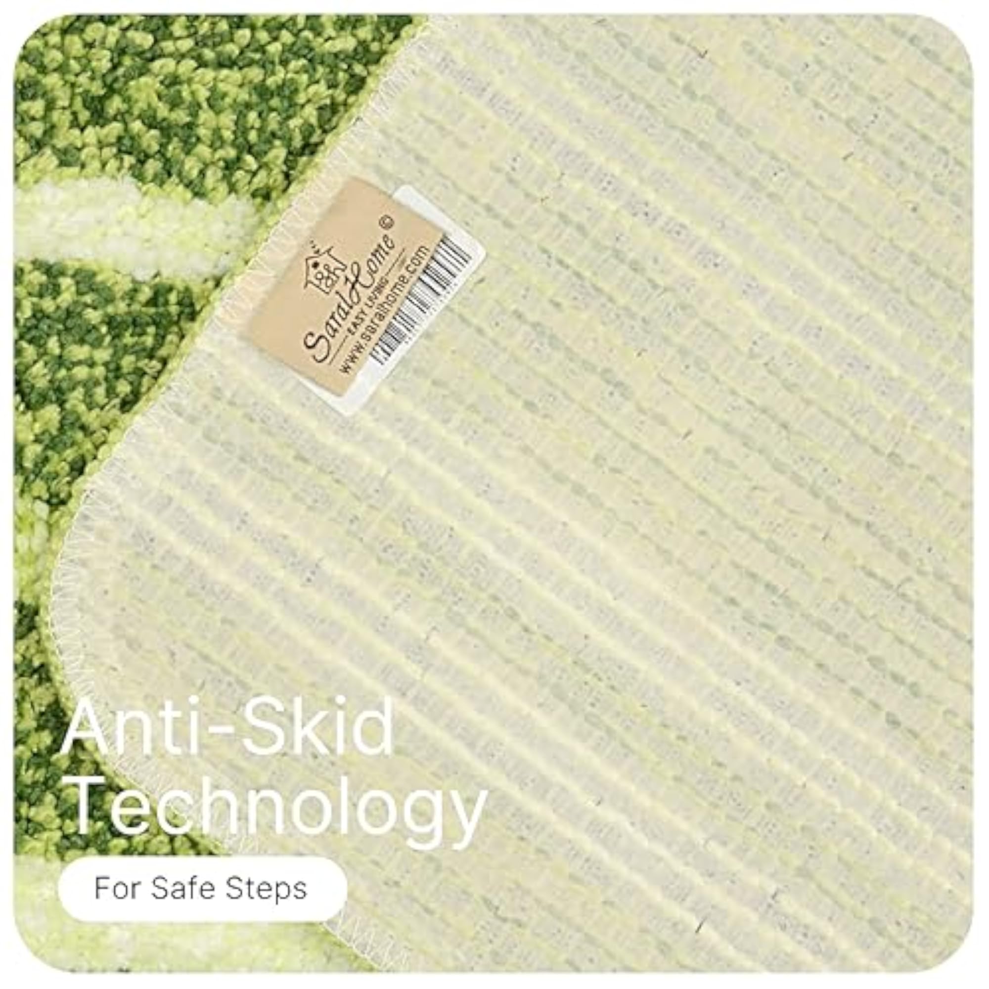 Solid & Striped Soft Microfiber Anti-Skid Bath Mats