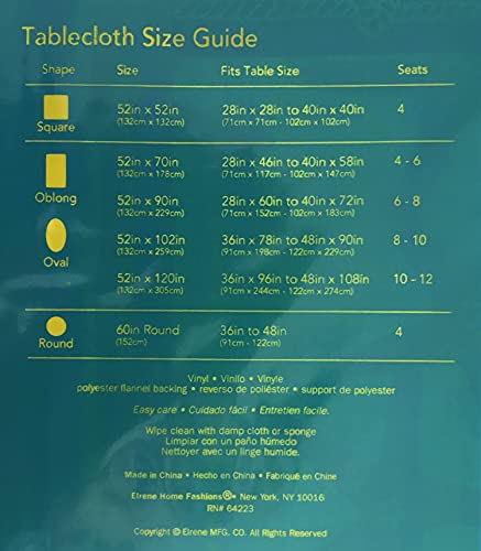 Summertime Nautical Sea Life And Symbols Patchwork Vinyl Tablecloth (52" X 90" Oblong) #TOP3