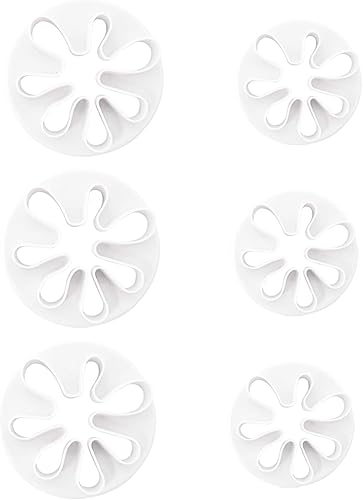 Honbay Juego de cortadores de galletas de plástico con salpicaduras de pintura para cupcakes, pasta de goma para fondant, para decoración de