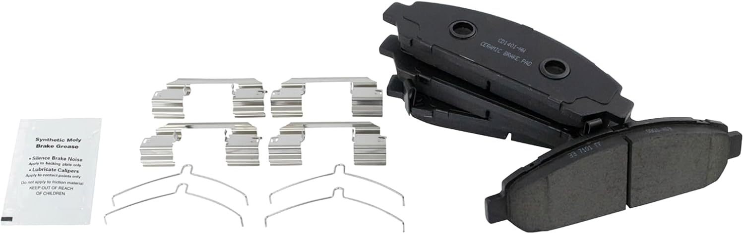 TRQ Front Brake Pads Ceramic Compatible with 2009-2015 Toyota Venza