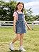 HSOXLQF Toddler Girls Summer Clothes T-Shirt + Washed Ripped Denim Overalls Dress 2 Piece Outfits Jumpsuits