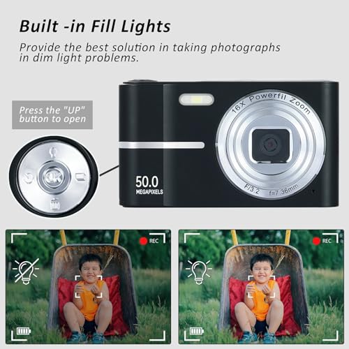 Cámara Digital Compacta 4K Lovskoo para Fotografía y Vlogging miniatura 6