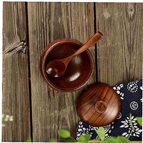 SUIKER KOM HOUTPICE POT JAR ZOUT KELLAR CRUSIVE CONTAINER MET DOESTELLING VOOR KEUKEN OPSLAG 2SET, Thuis Essentials - Image 7