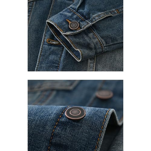 Chaqueta denim para hombre estilo retro casual miniatura 7