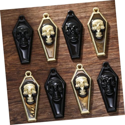 Accesorios de joyería de Halloween con 50 piezas de abalorios metálicos para manualidades 5