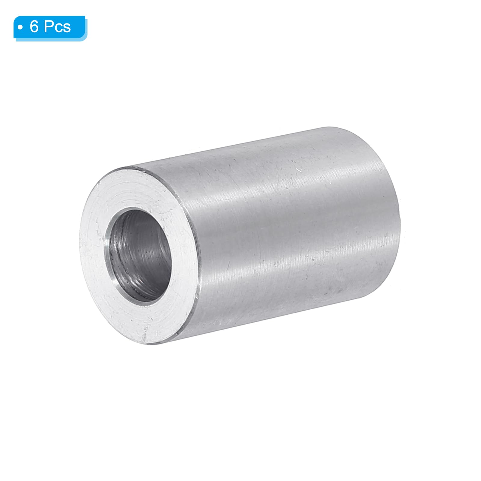 PATIKIL M8 Aluminum Spacers, 6pcs 5/16" x 5/8" Round Metal Spacers for 5/16 or M8 Screw Bolts - Image 3