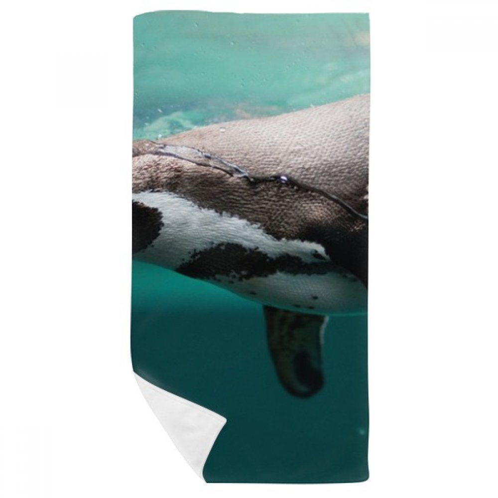 Serviette de bain anti-irritation douce pour visage motif animal marin
