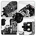 RXLUCKIES Air Suspension Compressor Pump Compatible with BMW 37206789450 F01 F02 F04 F11 535i 550i 740i 740Ld 750i 760Li Alpina B7 (New Model Compressor+Bracket+Valve Block)