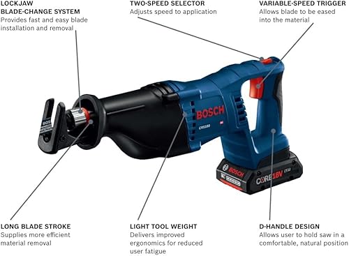 Miniatura 3 de BOSCH GXL18V-501B25 18V 5 Kit combinado de 5 herramientas con destornillador de impacto de broca dos en uno, taladro de martillo de 12 pulgada,