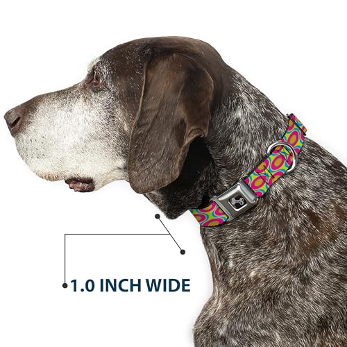 Collier de chien os Buckle Down ogee multicolore avec boucle originale en forme d'os