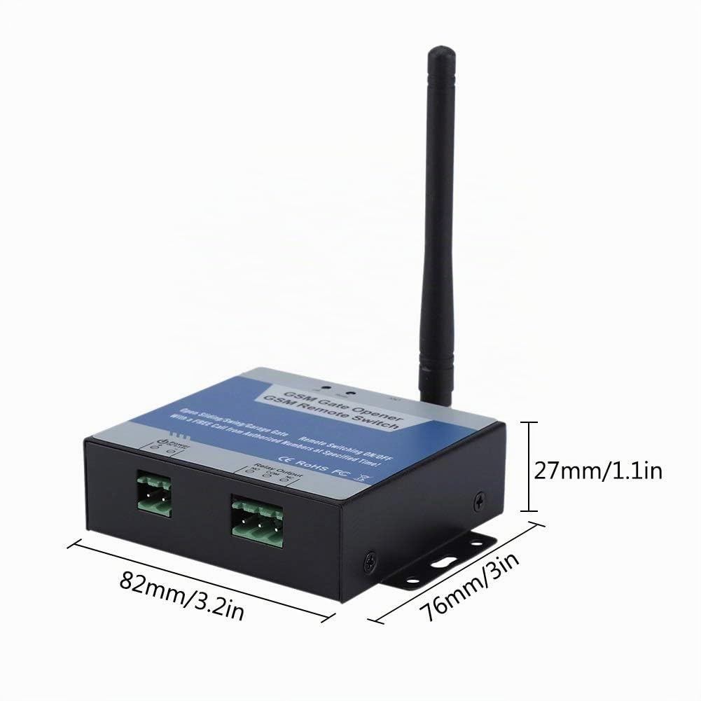 DEWIN GSR 600 SMS Modul,Apriporta GSM Interruttore der Steuerung Remoto Wireless Chiamata Telefonica SMS Gratuita