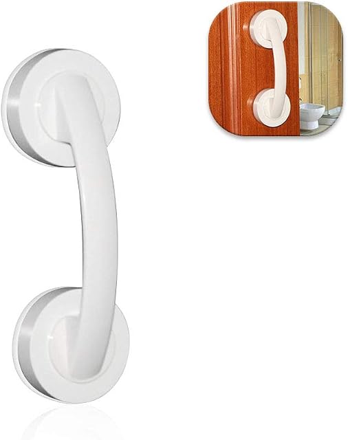 Kytpyi Suction Cup Grab Bar Bathroom Anti-Slip Safety Suction Grab Rails Portable Mobility Handle with Super Strong Suction Cup for Shower Room Window Door Drawer Cabinet