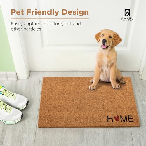 Amaru Door Mats Home Heart - 29 Inchx17 Inch - Coir Doormats For Outdoor Entrance thumb #6