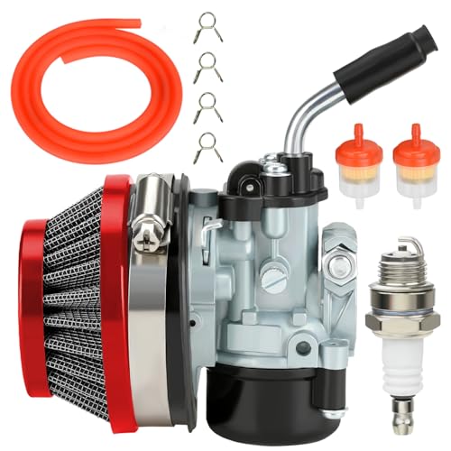 Image of YOXUFA 2 Stroke Carburetor for 49cc 50cc 66cc 80cc 100cc Motorized Moto Bike Bicycle Gas Motor Scooter Moped Parts