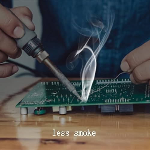 Miniatura 4 de KDHX Cable de soldadura Sn55Pb45 - Núcleo de colofonia de plomo sin limpieza juntas de soldadura brillantes buena conductividad eléctrica para