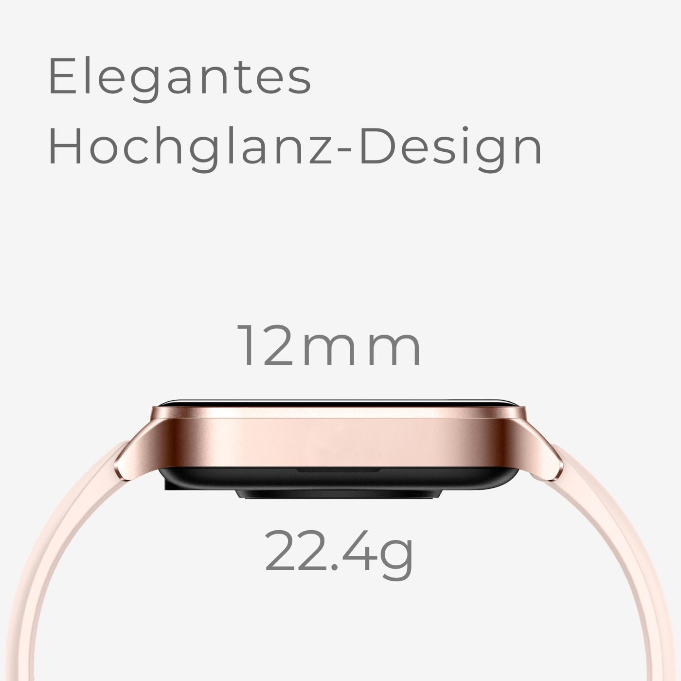 Smartwatch damski, złoty, 1,95" zegarek fitness z funkcją telefonu, tracker fitness do systemów Android i iOS, wodoszczelność IP68, zegarek sportowy z pulsometrem, krokomierzem i monitorem snu