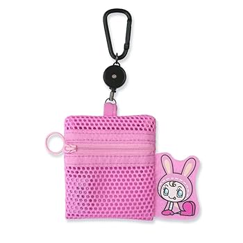 ナルミヤ　メゾピアノ ぬいぐるみチャーム　ポーチ べリエちゃん　ピンク ナルミヤ メゾピアノ ぬいぐるみチャーム ポーチ べリエちゃん