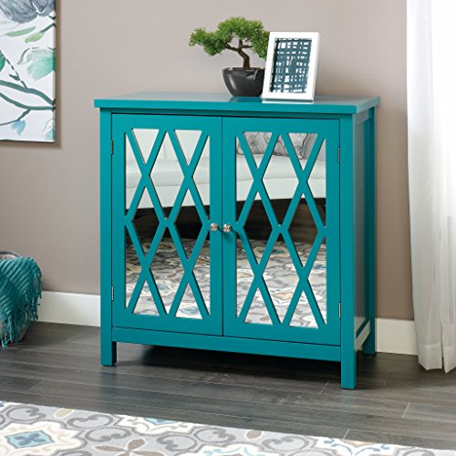 Sauder Harbor View Accent Storage Cabinet, Caribean Blue Finish #TOP1