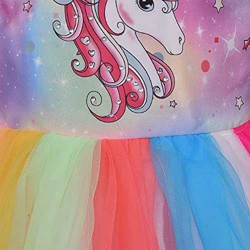 Image of Wish Karo Baby Girls Unicorn Dress Frock-(fe2944)