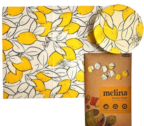 10 Sustainable Products on Amazon You Need to Try 6 Melina Reusable Food Storage Wraps, Beeswax Wraps - Organic, Prem...
