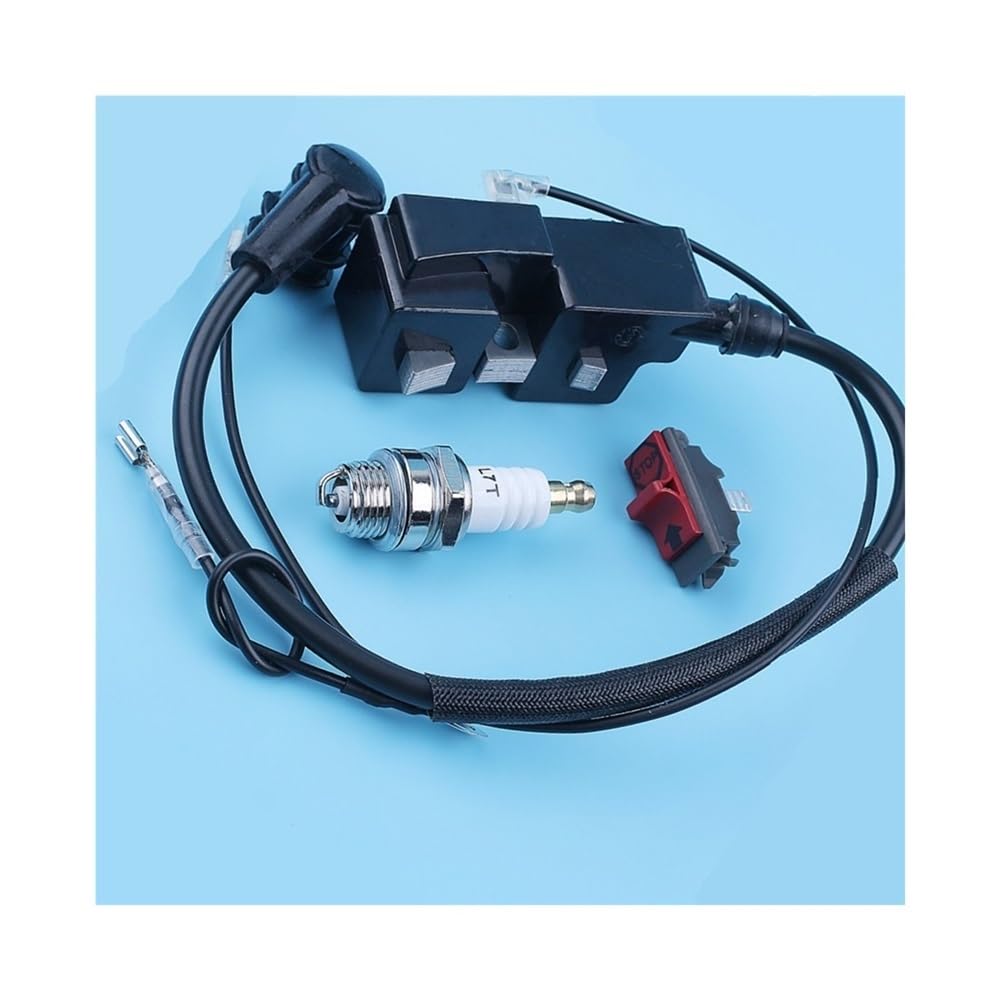 Kit de interruptor de parada de emergencia con módulo de bobina de encendido compatible con motosierras 357XP, 359, 455, 460, 461, 350, 351, 353, 345, 335XPT y 338.