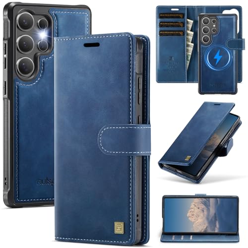 Coque Samsung S26 Ultra portefeuille 2-en-1 avec recharge sans fil