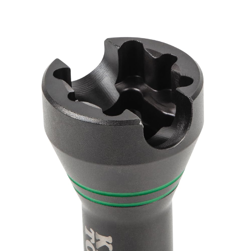 Klein Tools NRHDM Zestaw mini nasadek udarowych 5 w 1, 1/4 cala, 1-calowy, potrójne kwadratowe gniazdo bitowe 1-1/8 cala z małymi i dużymi gniazdami wyrównującymi