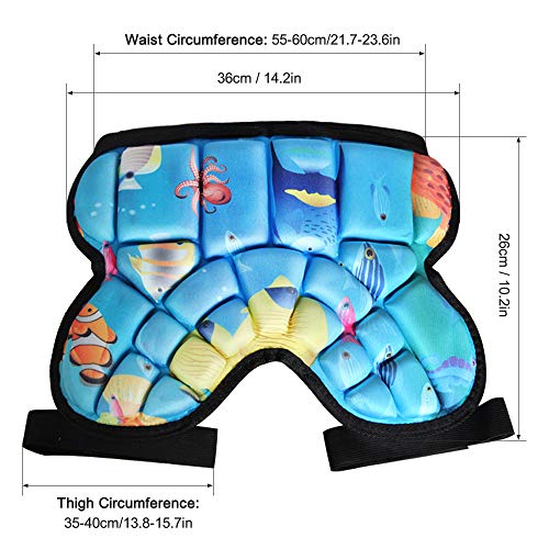 Hip Pad, Andoer Protetor de quadril infantil 3D acolchoado de proteção para esquiar patinação snowbo