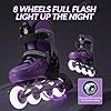 SUPER YOUNGSTER Adjustable Inline Skates for Boys Girls Ages 4-12 with Light Up Wheels, Roller Skates Blades for Youth Kids Indoor & Outdoor Beginners #4