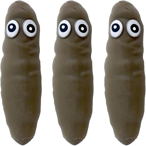 Miniatura 7 de Deermon Paquete de 3 juguetes sensoriales novedosos para aliviar el estrés, juguetes falsos elásticos, broma divertida, broma, truco, forma de caca