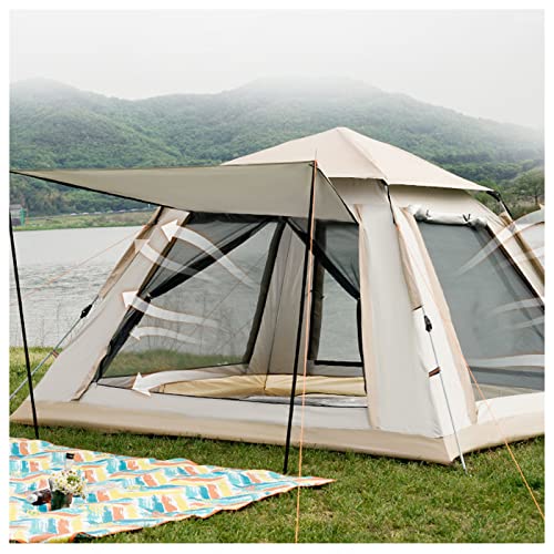 Tente de camping 4 places imperméable avec double portes
