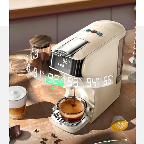 Ekspres do kawy z 20 barami, idealny dla baristów amatorów, współpracuje z kawą mieloną, łatwy w użyciu i czyszczeniu, idealny do przygotowywania cappuccino i latte