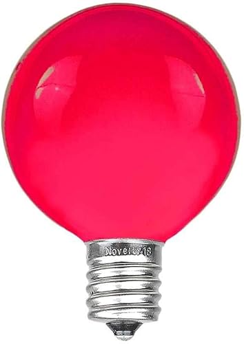 Miniatura 27 de Tira de luces G40 de 25 pies para patio al aire libre con 25 bombillas de globo azul, tira de luces para interiores y exteriores, tira de luces