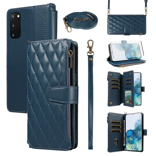 Coque Samsung S20 5G antichoc Asuwish avec fente de carte et verre de protection