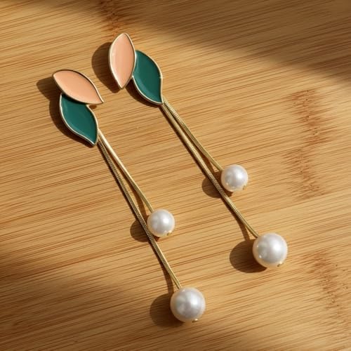Image of ECLATS Leaf tassel earring for Girls