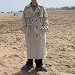 Herren Trenchcoat im koreanischen Stil, lang, zweireihig, lässig, Streetwear, Windbreaker, Jacke, Herbst, Winter, lockere Passform, einfarbig, Revers, Oberbekleidung (2XL Beige)