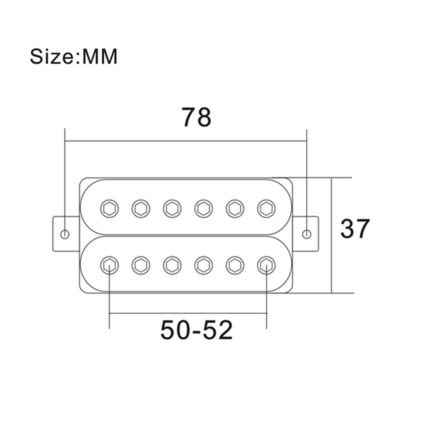 Przetwornik Gitary Elektrycznej Retro Alnico 5 Hue Coil Pickup Mostek Do Gitary Elektrycznej Bk Akcesoria Do Instrumentów(Chrome Zb B)