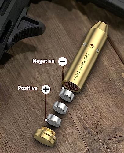 Image of CVLIFE Bore Sight Laser 223 5.56mm /9mm /.243.308 /12Gauge /7.62x39mm /.45acp Red Laser Bore Sighter with Batteries