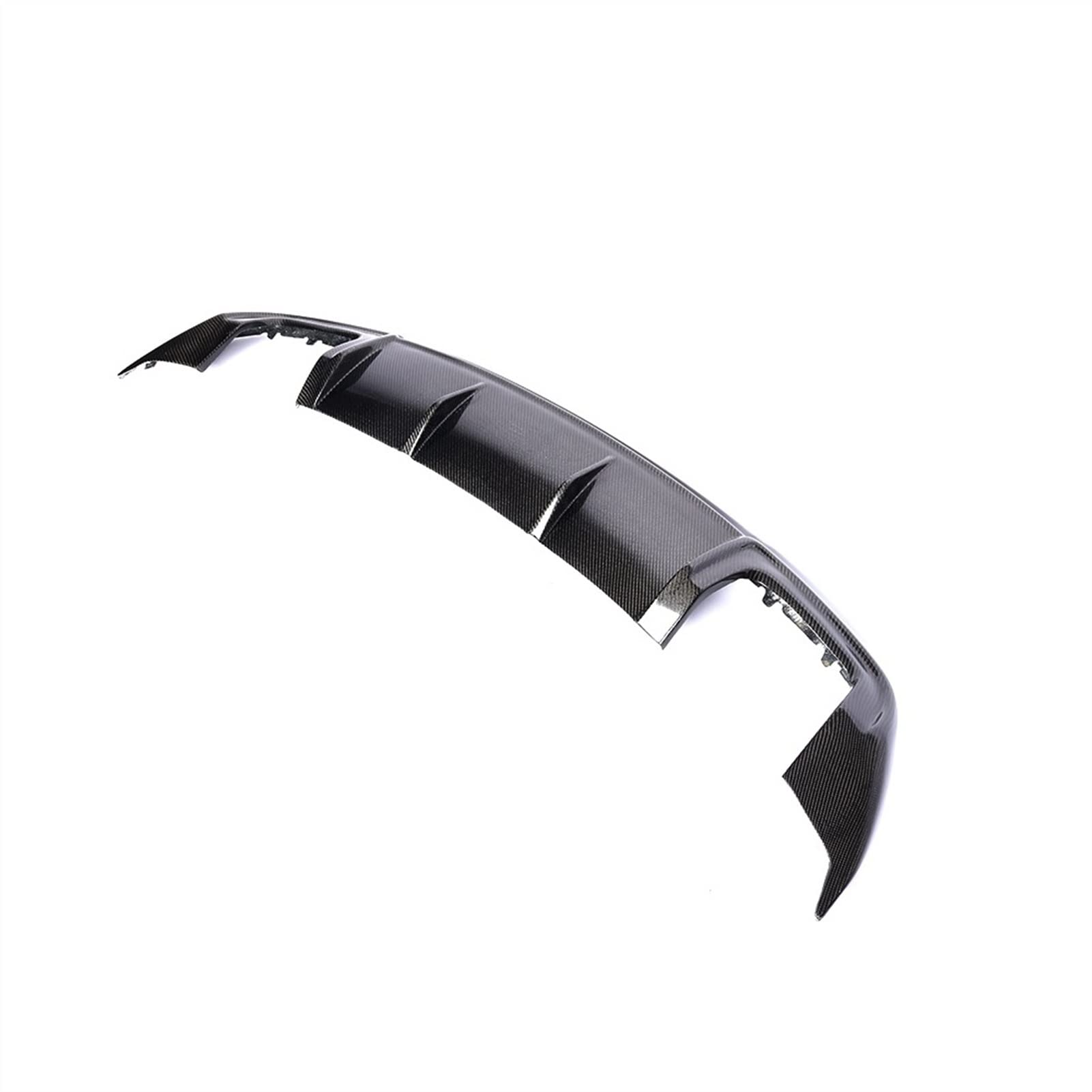 Diffuseur de Pare-Chocs de Voiture Diffuseur Spoiler à lèvres Ajustez for Audi A3 Berline Standard 2017-2019 Non S3 FLINE Diffuseur Diffuseur Spoiler Lèvre Fibre de Carbone