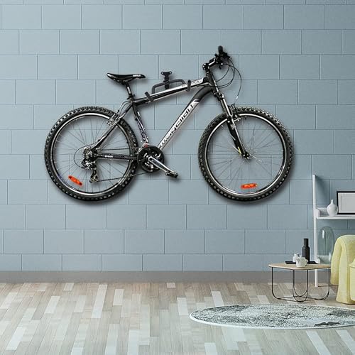 Image of ARHAT ORGANIZERS Cycle Wall Mount Stand | Heavy Duty Bicycle Hanger for Home & Garage | Foldable Cycle Hanger Wall Mount Rack for Indoor & Outdoor Storage | Cycle Hanging Stand for Bike (Black)